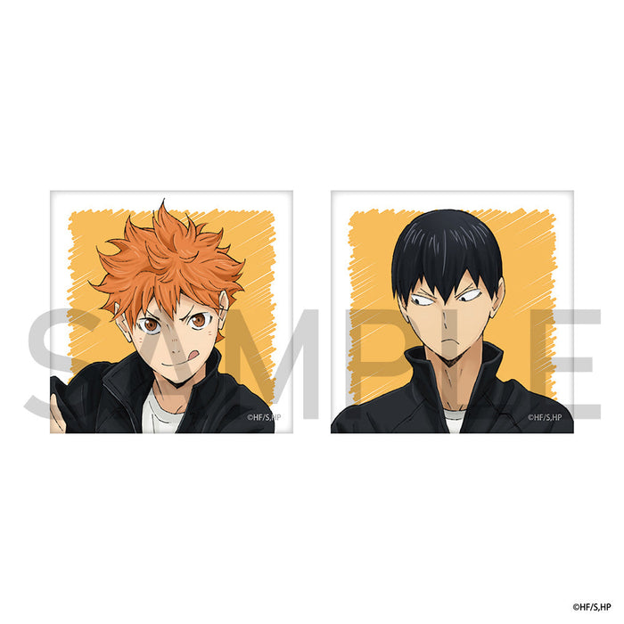 ハイキュー!! スクエア缶バッジセット(制作現場風) 日向・影山