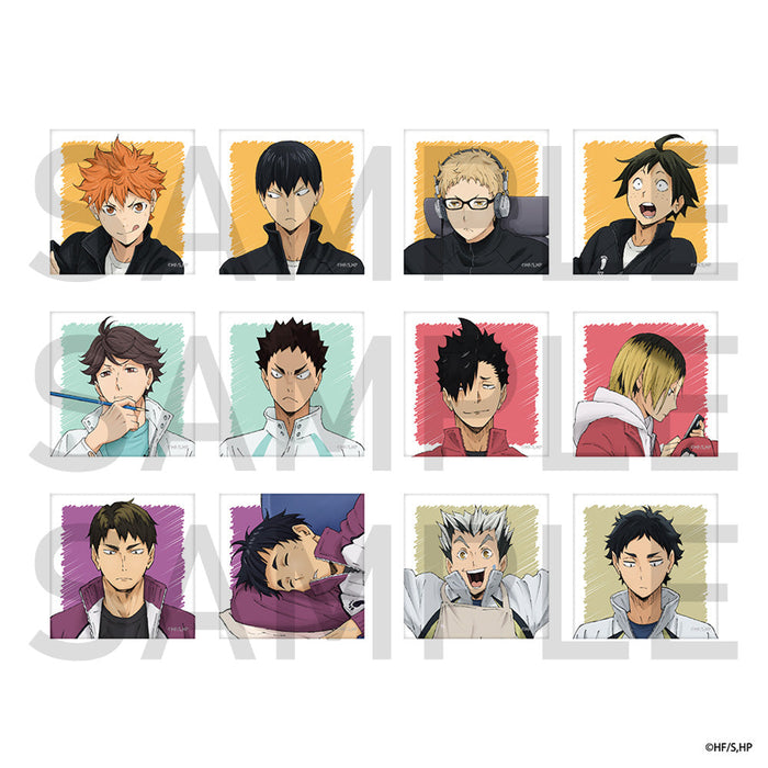 ハイキュー!! スクエア缶バッジセット(制作現場風) 及川・岩泉