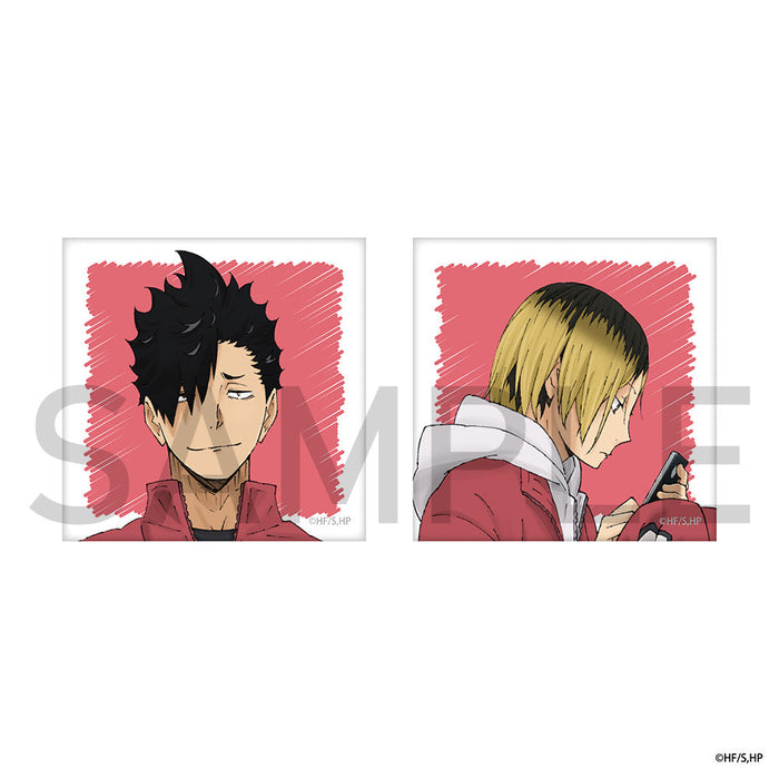 ハイキュー!! スクエア缶バッジセット(制作現場風) 黒尾・孤爪