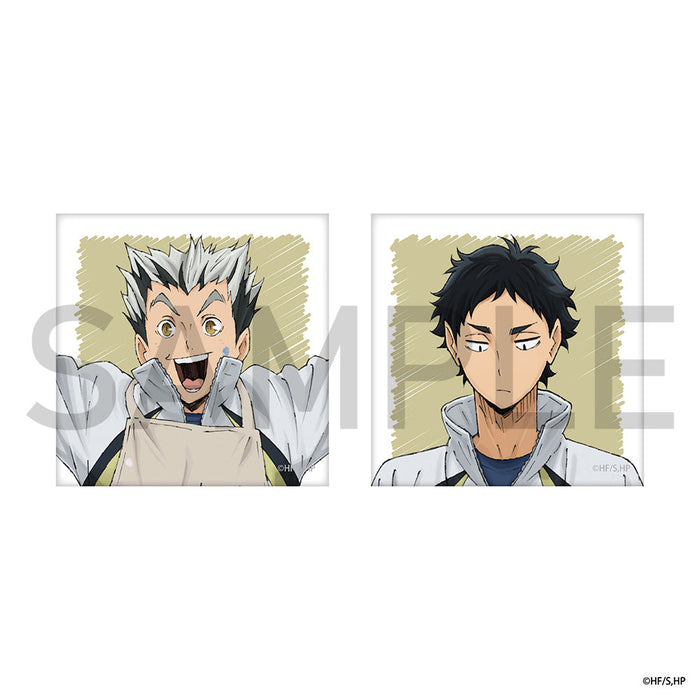 ハイキュー!! スクエア缶バッジセット(制作現場風) 木兎・赤葦