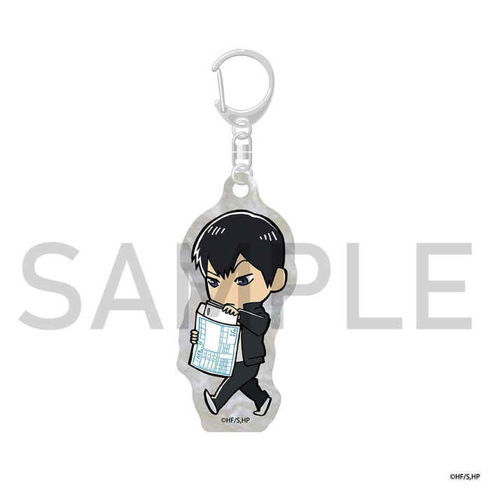 ハイキュー!! マーブルアクリルキーホルダー(制作現場風ミニキャラ) 影山飛雄