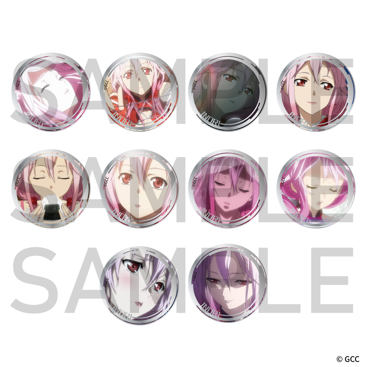 ギルティクラウン 楪いのり 場面写トレーディング缶バッジ(全10種)BOX