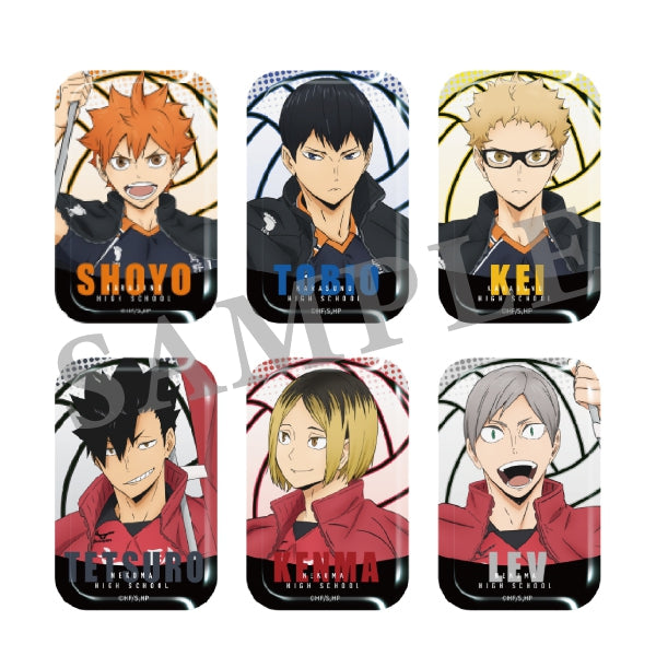 ハイキュー!! トレーディングスクエア缶バッジ/のぼり旗 烏野&音駒【全6種/BOX】