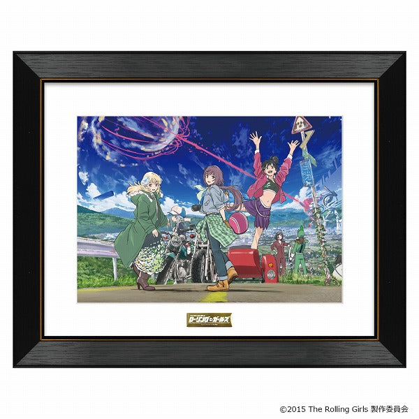 【受注商品 予約期間:2024/12/18(水)18:00~2025/2/2(日)23:59】ローリング☆ガールズ 10周年 キャラファイングラフ+北田勝彦氏 直筆サイン入り色紙