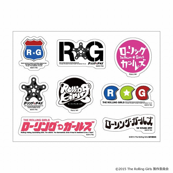 ローリング☆ガールズ 10周年 ロゴステッカー