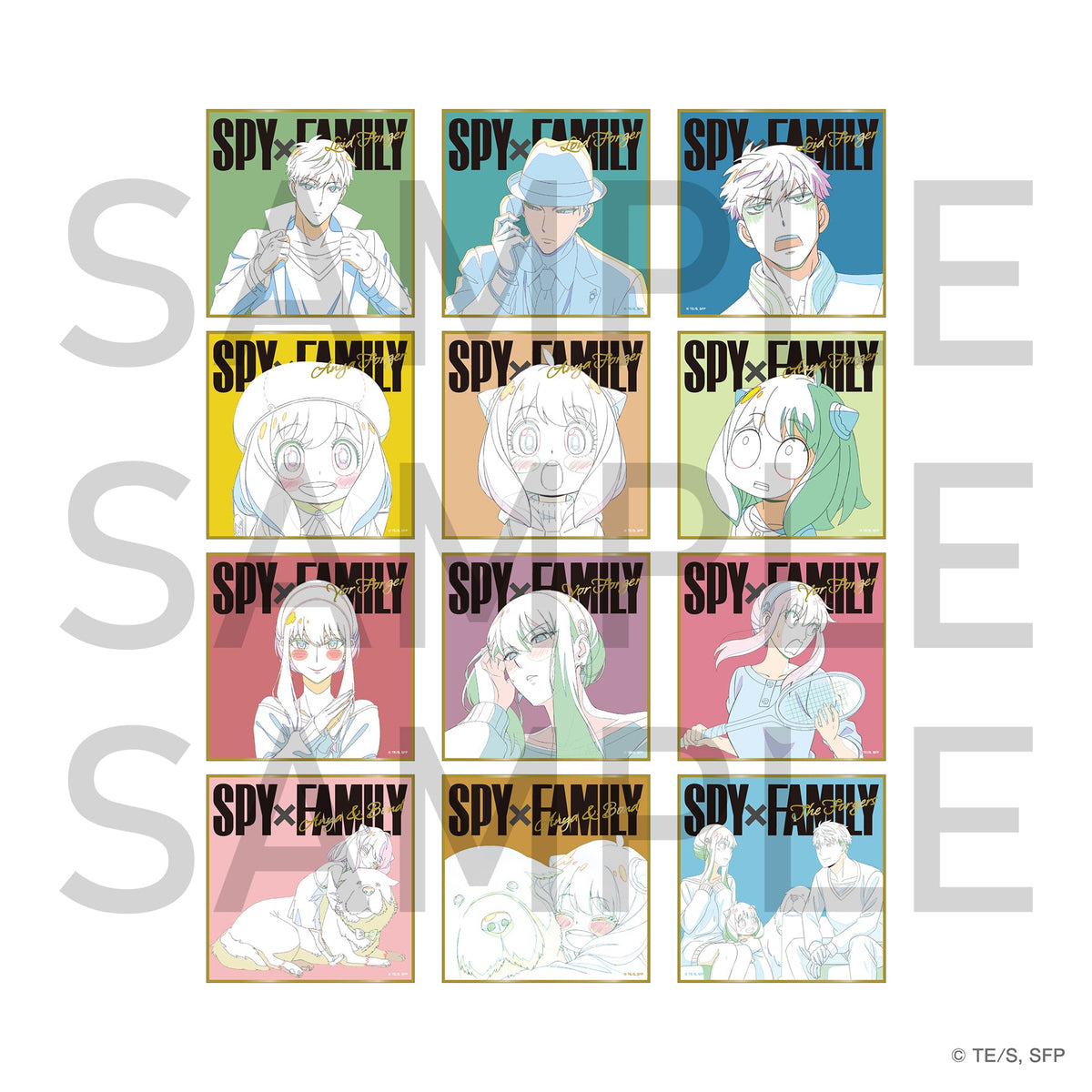 SPY×FAMILY ポップアートランダム色紙(全12種)BOX