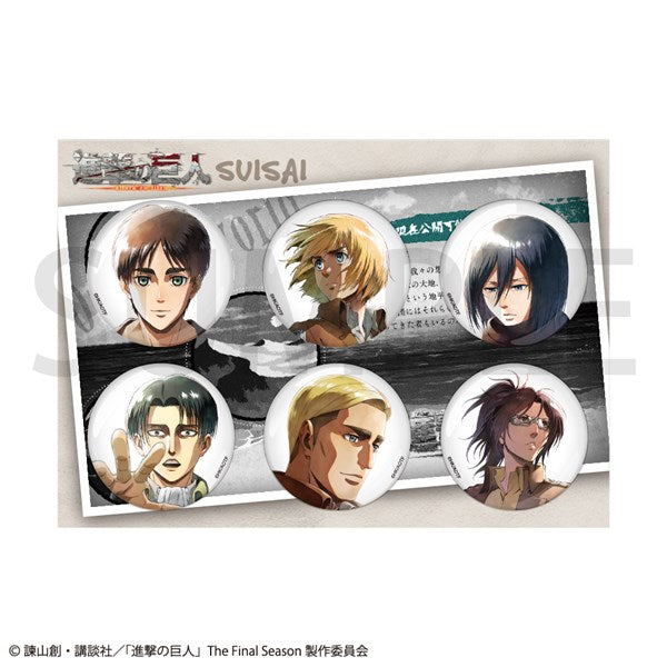 進撃の巨人 缶バッジセット 注射器 進撃の巨人 缶バッジセット 注射器 缶バッジ4個セット／進撃の