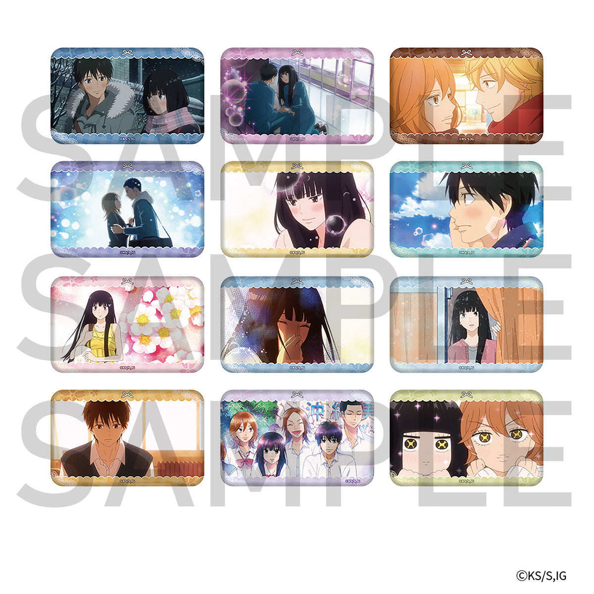 君に届け 3RD SEASON　場面写真トレーディング缶バッジ（全12種）BOX