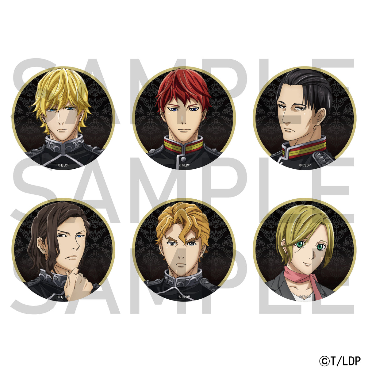 銀河英雄伝説 Die Neue These　缶バッジ　銀河帝国（全6種）BOX