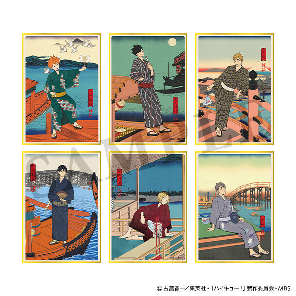 【23年12月発売】ハイキュー!! 　トレーディングミニ色紙　排球四季景～夏ノ陣～　【全6種／BOX】