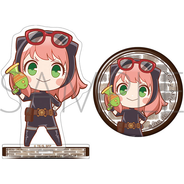 SPY×FAMILY　アクリルスタンド＆缶バッジセット 潜入アーニャ