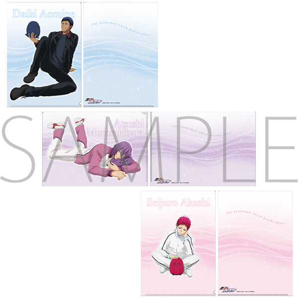 黒子のバスケ　クリアファイル3枚セット ひよこといっしょ （青峰・紫原・赤司）