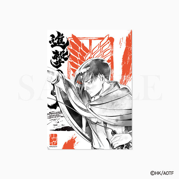 進撃の巨人 -SUIBOKU- 和紙シート　リヴァイ