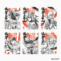 進撃の巨人 -SUIBOKU- 和紙シート　リヴァイ