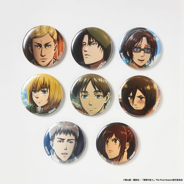 進撃の巨人 Re:lighting トレーディング缶バッジ全8種　BOX