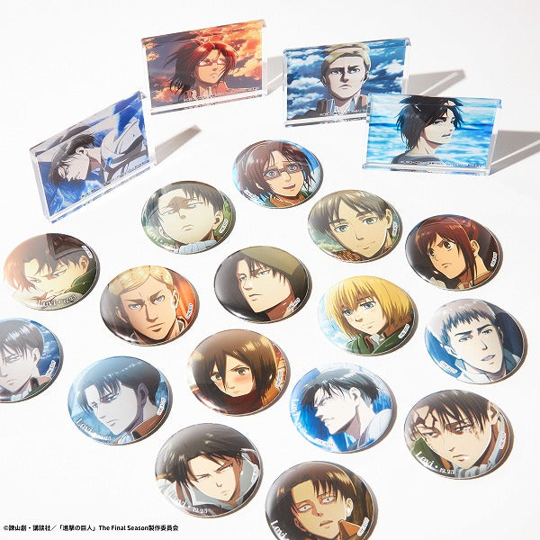 進撃の巨人 Re:lighting トレーディング缶バッジ全8種　BOX