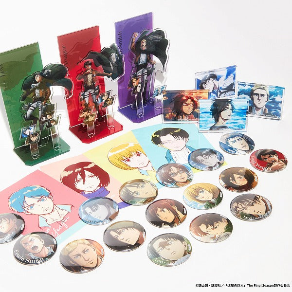 進撃の巨人 Re:lightingリヴァイBirthday トレーディング缶バッジ全8種 進撃の巨人 Re:lightingリヴァイBirthday トレーディング缶バッジ全8種
