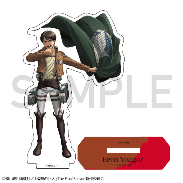 進撃の巨人　描き下ろしアクリルスタンド　【エレン】