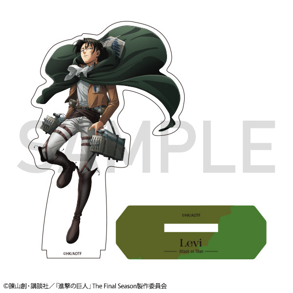 進撃の巨人　描き下ろしアクリルスタンド　【リヴァイ】