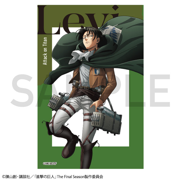 進撃の巨人　描き下ろしトレーディングクリアカード　全6種　単品
