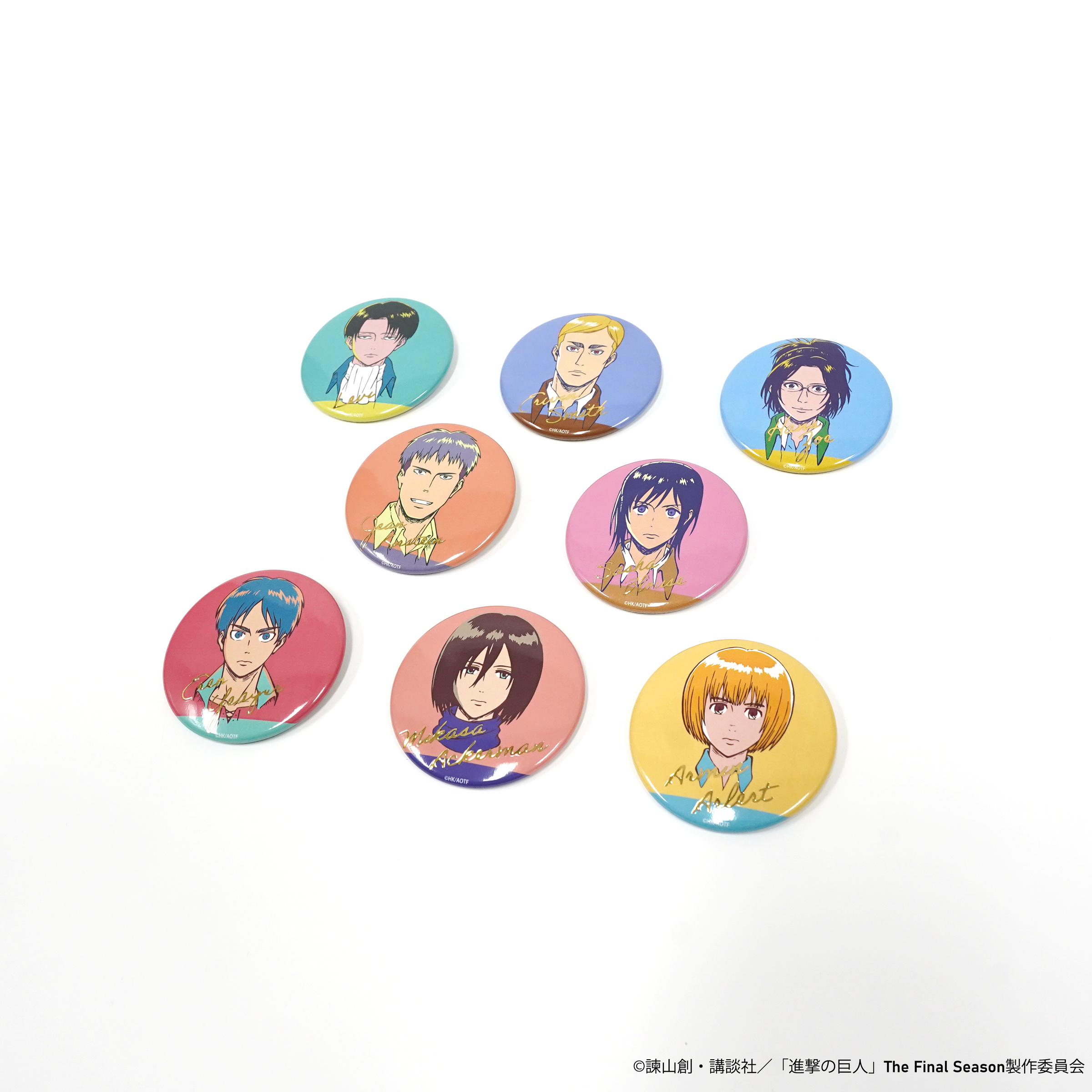 進撃の巨人 描き下ろし缶バッジセット – IG Port ONLINE STORE