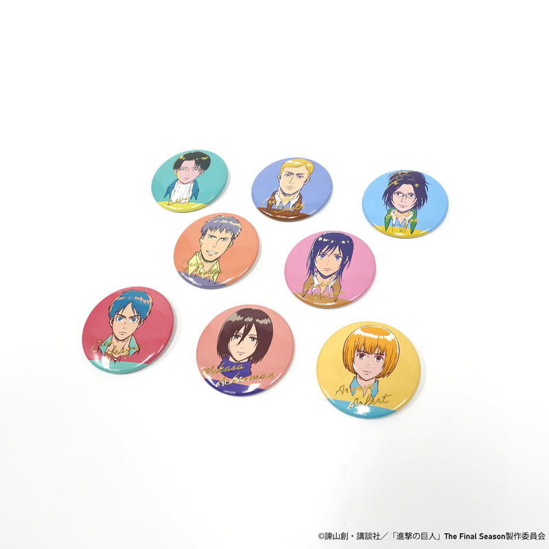 【単品】進撃の巨人 Art make トレーディング箔押し缶バッジ
