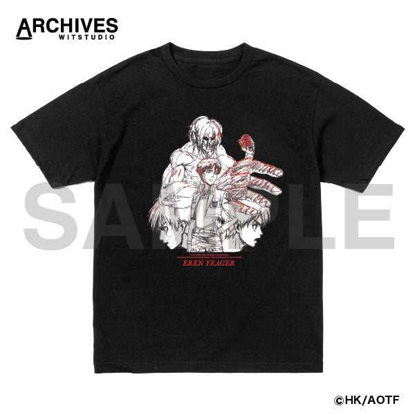 進撃の巨人 Tシャツ【EREN YEAGER 58% TEE 001】