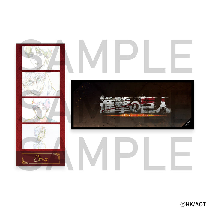 進撃の巨人　4カットチケット風カード　エレン