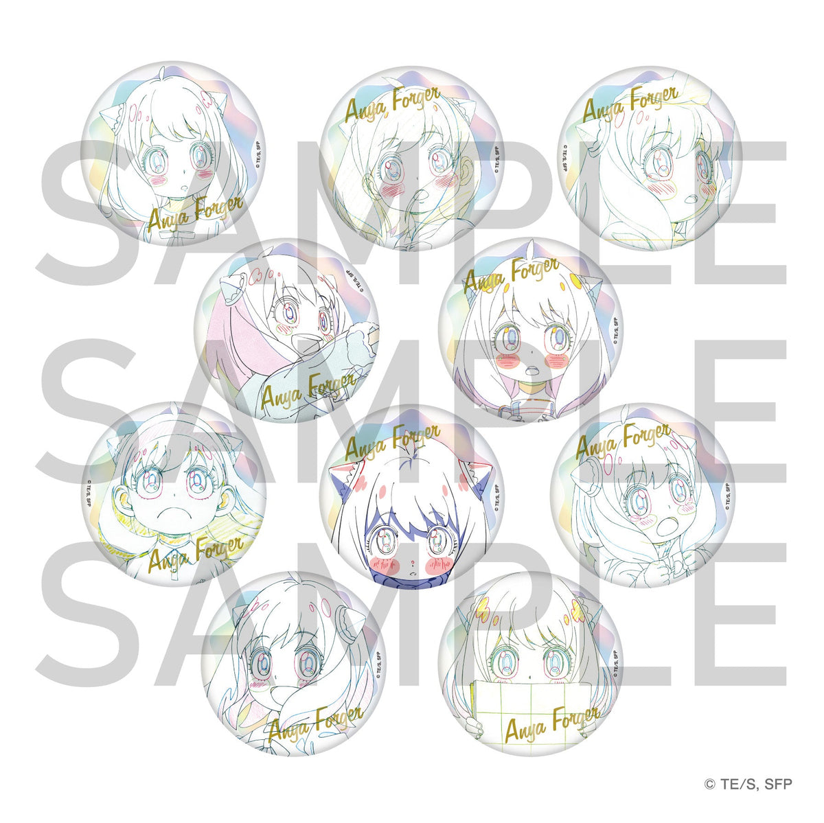 SPY×FAMILY　アーニャ確定BIGランダム缶バッジ（全10種）BOX