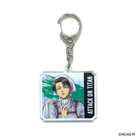 進撃の巨人 Animation リバーシブルアクキー（お掃除リヴァイ）