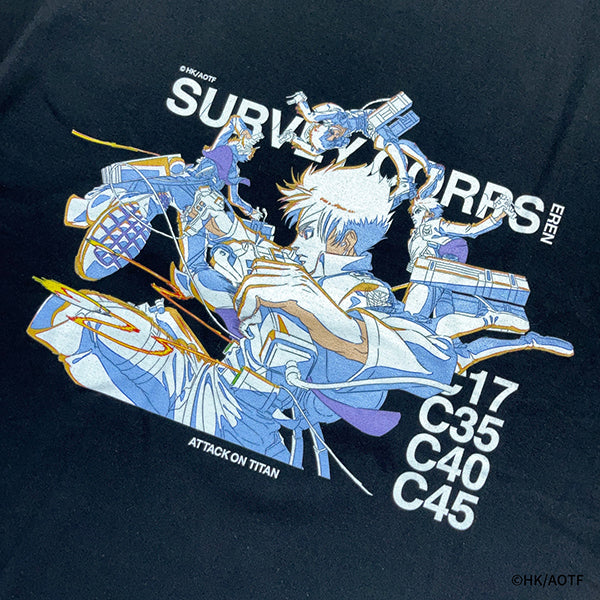 進撃の巨人 Tシャツ【EREN YEAGER 58% TEE 002】