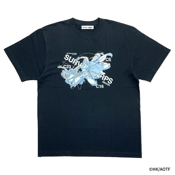 進撃の巨人 Tシャツ【MIKASA ACKERMAN 58% TEE 002】