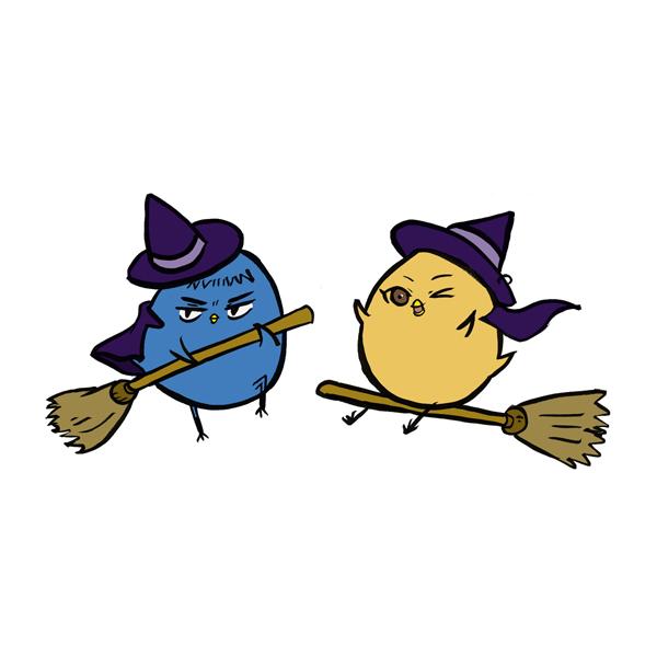 黒子のバスケ　ペアアクリルキーホルダーセット　黄瀬、笠松(ハロウィンひよこ)