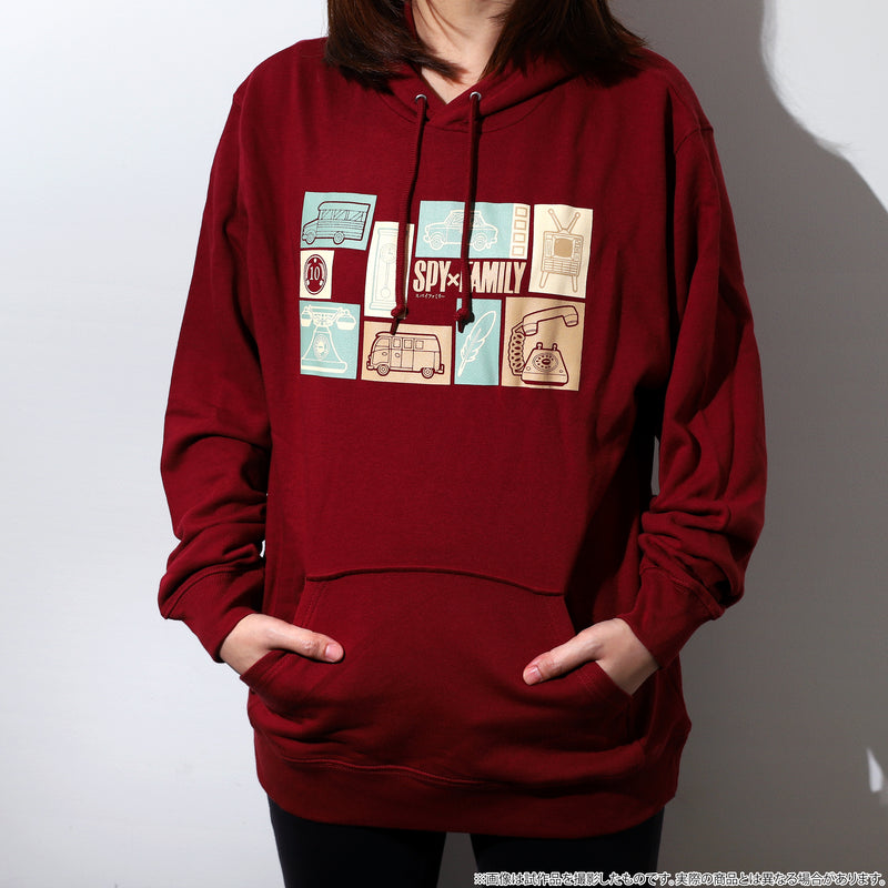 SPY×FAMILY　パーカー モチーフ　BURGUNDY