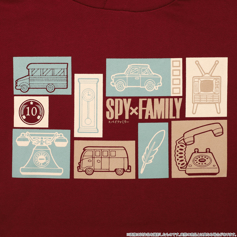 SPY×FAMILY　パーカー モチーフ　BURGUNDY
